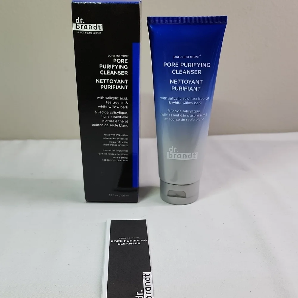 Dr. Brandt Pore Purifying Cleanser - Black and Blue Packaging